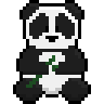 A little pixel panda