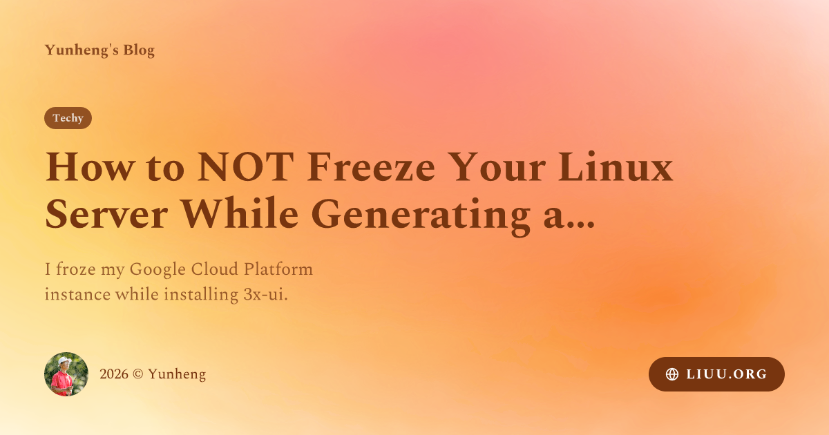 Teks Server Random How to NOT Freeze Your Linux Server While Generating a Random String ...